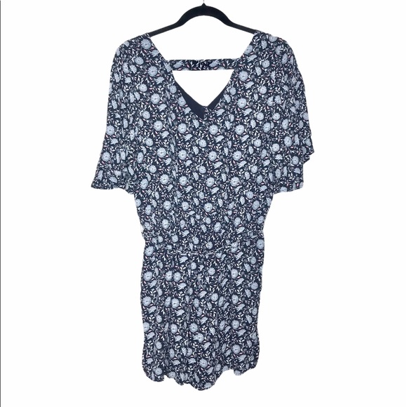 Loft Daisy Bar Back Flutter Romper - Picture 5 of 9